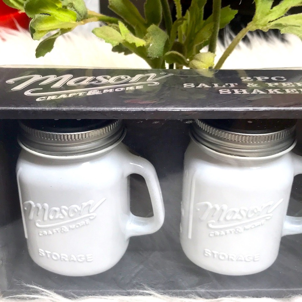 Vintage Mason Jar Salt & Pepper Shakers